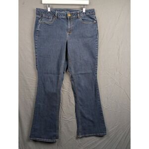 Lane Bryant Genius Fit Bootcut Jeans Blue Denim Size 16‎ Regular